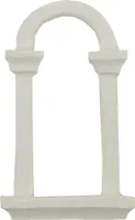 Krippenzubehör Fensterbogen weiß 6 cm