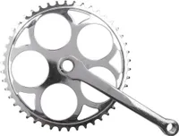 M-wave Single Kurbelgarnitur Silber 170 mm / 46t Silber 170 mm