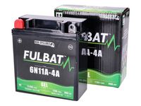 Batéria Fulbat 6N11A-4A 6V 11Ah GEL pre Simson S50, S51, SR50, SR80, MZ TS, ES, ETS