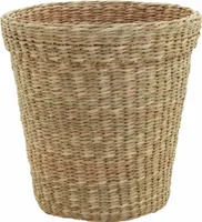 Übertopf aus Seegras rund mit PET Einsatz 29x28cm, natur