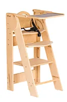 Babylike 2-in-1 Fütterungsstuhl/Küchenhelfer | Montessori Lernturm für Kinder | Learning Tower ab 1 Jahr | Lernstuhl | Tritthocker