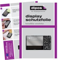 2x Schutzfolie für Sony Alpha 6400 klar Displayschutzfolie Folie Display Schutz