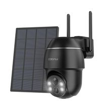 COOAU 2K venkovní sledovací kamera Bateriový PTZ PIR Detekce lidí Barva Noční vidění Detekce pohybu Vodotěsné
