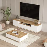 Skye Decor, Fr17-Aw, Wohnzimmermöbel-Set, Atlantische Kiefer, 180 x 44,5 x 44,6 cm