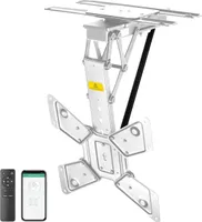 MyWall TV-Deckenhalterung HL46MW für Fernseher 23-65" / 58-165cm Funk- und App-Fernbedienung Weiß