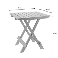 Balkon-složitý stùl svìtle šedá 44x50 cm Moderní design zahradní stùl