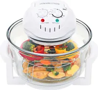 vidaXL Halogen-Konvektionsofen mit Verlängerungsring 1400 W 17 L