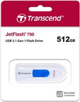 Transcend JetFlash 790     512GB USB 3.1 Gen 1 White