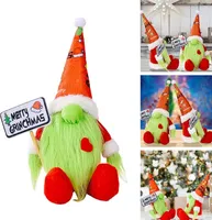 Grinch-Puppe Gesichtsloser Gnom Grüner Grinch Plüsch Weihnachtsplüsch
