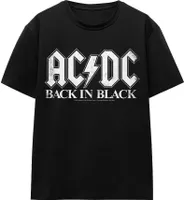 AC/DC - Tričko "Back In Black" pre mužov/dámy Uni TV15406 (M) (Black)
