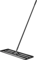 Hliníková stěrka na trávník Wiltec 91,4 x 25,4 cm s násadou 2 m, stěrka na trávník k vyrovnávání nerovností v trávníku, vyrovnávací zahradní nářadí na pískování trávníků