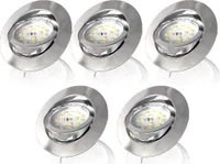 LED Einbauleuchte dimmbar inkl. LED Modul 5,5W 470 Lumen Smart-Dimmer schwenkbar Einbaustrahler Warmweiss B.K.Licht