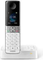 Philips D635 Strahlungsarmes Schnurlostelefon mit Anrufbeantworter, Farbdisplay, Rufnummernanzeige, 18h Sprechzeit, 10 Tage Standby, Freisprechfunktion, DECT