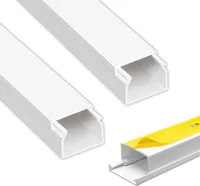 ARLI Kabelkanal selbstklebend / schraubbar mit Bodenlochung 40 x 25 mm - 2 m Installationskanal