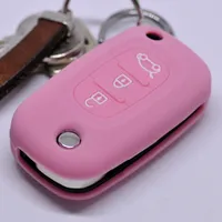 Auto Schlüssel Silikon Schutz Hülle Rosa