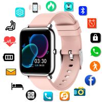 Smartwatch P22 Bluetooth Uhr Fitness Tracker mit Blutdruckmessung Fitness Armband mit Pulsuhr  Schrittzähler