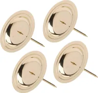 4x Adventskranz Ø7cm Kranzteller Advent Messing Gold Kerzenteller Weihnachtsdeko