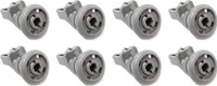 8x Korbrolle passend für Arcelik, Beko Grundig Spülmaschine, Geschirrspüler 1885800500