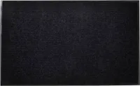 Mata do drzwi z czarnego PVC 90 x 60 cm