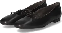 Paul Green Damen Ballerinas Schwarz Glattleder Größe: 40