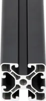 SCHMIDT systemprofile 2000mm Aluminium Profil 40x40mm Nut 8 Strebenprofil Anthrazit 4040 Alu Konstruktionsprofil Aluprofil 2m