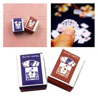 4 Set Spiele Poker Papier Spielkarten 1//12 Miniatur Puppenhaus Zubehör