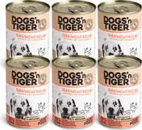 Dogs’n Tiger Adult Premium Hundefutter, Nassfutter, Getreidefrei, Gaumenfreude, Geflügel & Süßkartoffel,  6x 400g