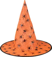 Oranžový čarodějnický klobouk pro dospělé