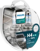 Żarówki PHILIPS H4 12V 60/55W P43t X-tremeVision PRO +150%