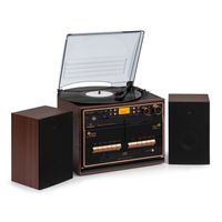 Auna - gramofón s reproduktorom, USB, CD, FM rádio, Bluetooth, retro