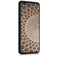 kwmobile Hülle kompatibel mit Samsung Galaxy A52 / A52 5G / A52s 5G Hülle - Holz Case - stoßfestes Handy Cover - TPU Handyhülle in Dunkelbraun