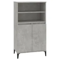 vidaXL Deska barowa beton szara 60x36x110 cm materiał drewnopochodny