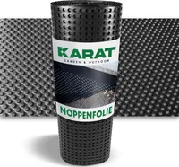 Ochrana proti vlhkosti a mokru pomocí fólie s důlky mnoho velikostí černá 50 x 250 cm