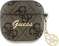Guess Gua4G4Gsmw Airpods 4 Cover          Brązowy/Brown 4G Charm Collection