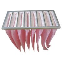 vhbw Taschenfilter für Klima- und Lüftungsanlagen - Filter F7, 59,2 x 29,5 x 59,2 cm Rosa