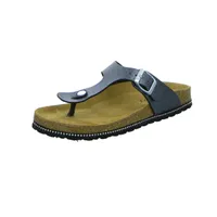 BOXX Damen-Pantolette mit Tieffußbett Silber-Grau, Farbe:grau, EU Größe:39