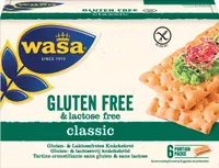Wasa Pieczywo chrupkie bezglutenowe i bez laktozy Classic duże wypiekane 240g