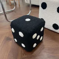 360Home Hocker Cartoon Eingangsbereich Schlafzimmer Hocker  Schwarz  groß