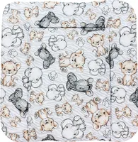 TupTam Baby Wickeltischauflage mit Baumwollbezug Gemustert, Farbe: Safari, Größe: 70 x 70 cm