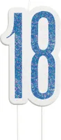 18. Urodziny | Świeczka brokatowa
