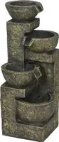 Outsunny Gartenbrunnen, Springbrunnen mit Einstellbarer Strömung, Zierbrunnen