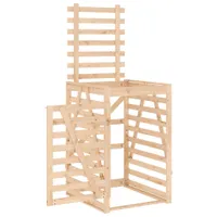 vidaXL Box na odpadky 84x90x128,5 cm borovicový masív