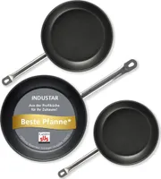 SET Gastro SUS Bratpfanne, beschichtet Industar 28 cm + 24 cm + 20 cm