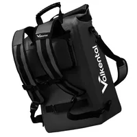 Valkental® ValkOne 3in1 Fahrradtasche, Wasserdicht & Reflektierend - 23L - schwarz