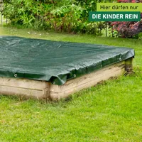 Sandkasten Abdeckplane mit Kordel 2x2m