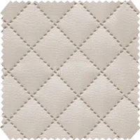 novely® SOLTAU Kunstleder - 3-lagig gesteppter Möbelstoff - Kaschierter Volumen-Polsterstoff mit Karo-Muster - Pflegeleichte Meterware 1lfm - Farbe: 33 Beige