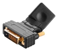 Uhlový adaptér DVI na zásuvku HDMI s pozlátenými kontaktmi