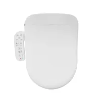 Intelligenter Smart Toilettensitz WC Bidet mit Düse, Beheizter Sitz mit Absenkautomatik, RegelungTemperatur&Wasserdruck, Warmluft, Nachtlicht