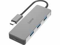 Hama USB-C-Hub 4 Ports USB 3.2 10 Gbit/s Plug & Play PC Notebook Aluminium