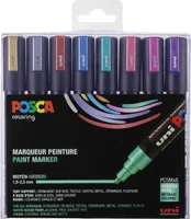 POSCA Pigmentmarker POSCA PC-5M 8er Box farbig sortiert